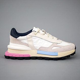 Кроссовки женские замша и текстиль 594230 Молочные фото 1