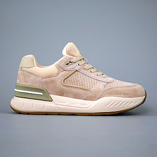 Кроссовки женские замшевые 594236 Бежевые фото 1