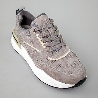 Кроссовки женские замшевые 594237 Серый фото 2