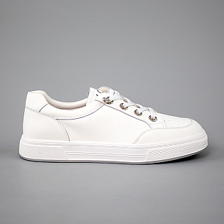 Кеди жіночі шкіряні 594241 Білі фото 1 Кеди жіночі шкіряні 594241 Білі фото 1