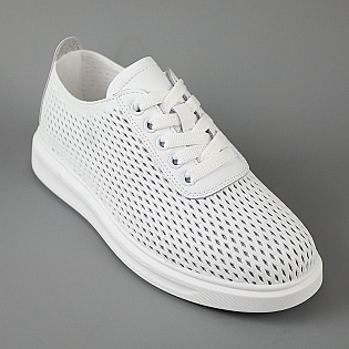 Кеди жіночі шкіряні літні перфорація 594507 Білі фото 2 Кеди жіночі шкіряні літні перфорація 594507 Білі фото 2