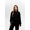 Трикотажний жіночий костюм, oversize 594412 Чорний розпродаж