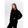 Трикотажний жіночий костюм, oversize 594412 Чорний розпродаж