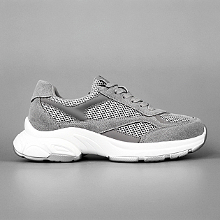 Кроссовки женские сетка замша 594609 Серые фото 1