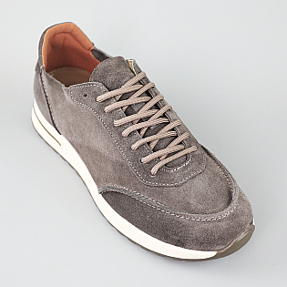 Кроссовки мужские замшевые 594153 Бежевые фото 2