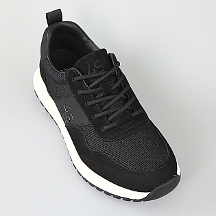 Кроссовки мужские замша джинс 594774 Черные фото 2