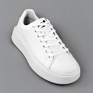 Кеды мужские экокожа 594916 Белые фото 2