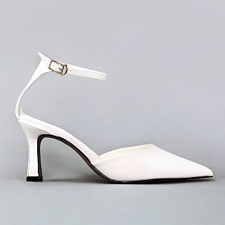 Туфли-босоножки женские острый носок 594613 Белые фото 1