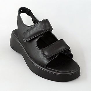 Сандали женские кожа 594689 Черные фото 2