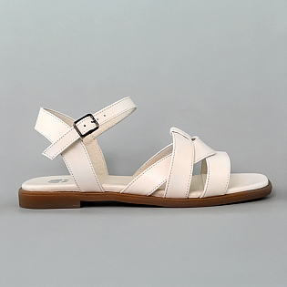 Сандали женские кожа 594189 Кремовые. фото 1