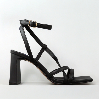 Босоножки женские кожаные 594200 Черные фото 1