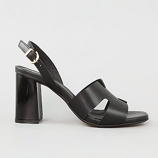 Босоножки женские кожаные 594195 Черные фото 1