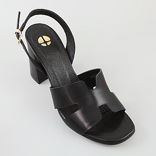 Босоножки женские кожаные 594195 Черные фото 2