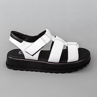 Сандали женские кожа 594187 Белые фото 1