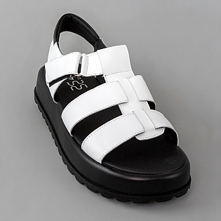 Сандали женские кожа 594187 Белые фото 2