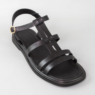 Сандали женские кожа 594431 Черные фото 2