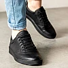 Кеды мужские кожаные 4S 581934 Черные