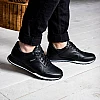 Кросівки чоловічі шкіряні  581623 Чорні