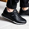 Кросівки чоловічі шкіряні  581623 Чорні