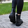 Ботинки женские кожаные  584431 Черные