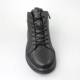 Ботинки мужские мех 584492 Черные фото 2