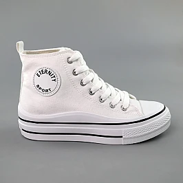 Кеди жіночі високі 585526 Білі розпродаж фото 1