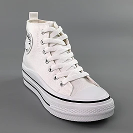 Кеди жіночі високі 585526 Білі розпродаж фото 2