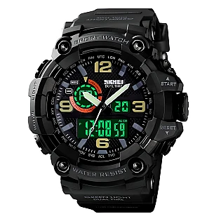 Чоловічі наручні годинники Skmei 586448 Чорні фото 2