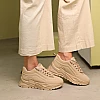 Кроссовки женские весенние 586890 Бежевые распродажа