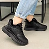 Кросівки жіночі зимові 586626 Чорні розпродаж