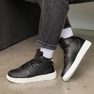 Кеды мужские зимние 587106 Черные распродажа фото 2