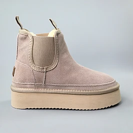 Угги замшеві зимові 587018 Бежеві фото 1