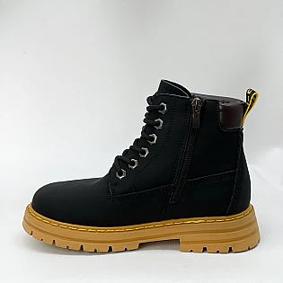 Ботинки зимние детские мех 586925 Черные распродажа фото 2