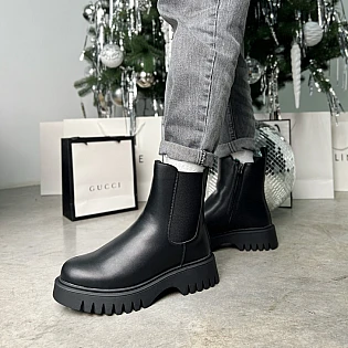 Челси  женские зимние 587845 Черные распродажа