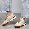 Кроссовки женские кожаные 588019 Бежевые