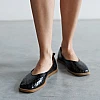 Балетки жіночі шкіряні 588416 Чорні розпродаж