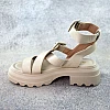 Сандали женские 588691 Бежевые распродажа