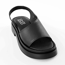 Сандали женские кожаные 588847 Черные распродажа фото 2