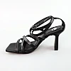 Босоніжки жіночі шкіряні 588913 Чорні розпродаж