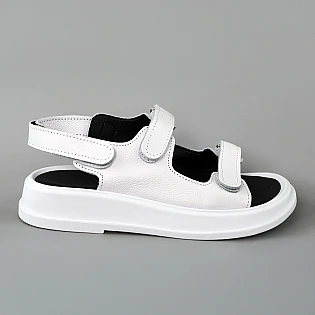 Сандали женские кожаные 588995 Белые фото 1