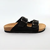 Шльопанці чоловічі шкіряні 588988 Чорні