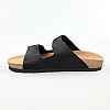 Шльопанці чоловічі шкіряні 588988 Чорні розпродаж