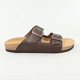 Шльопанці чоловічі шкіряні 589054 Коричневі