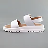 Сандали женские кожаные 589148 Белые распродажа