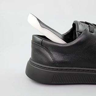 Кеды мужские кожаные 589447 Черные распродажа фото 2