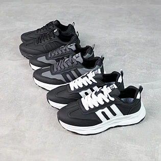 Кроссовки мужские 589597 Черные распродажа фото 2