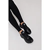 Кроссовки женские кожаные 589426 Черные