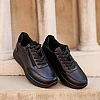Кроссовки женские кожаные 589919 Черные