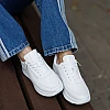 Кроссовки женские кожаные 589918 Белые
