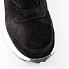 Кроссовки женские замшевые 589926 Черные распродажа